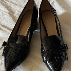 Franco Sarto Elegant Black Loafers for Women size 9